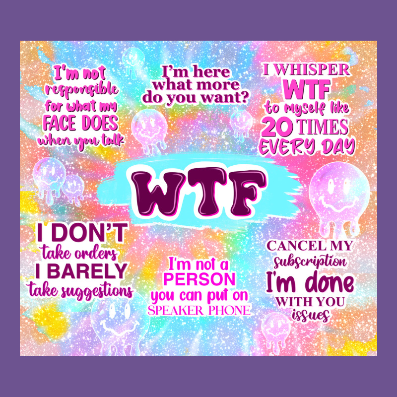 Sarcastic Wtf Vintage Tee by TumblerDesignByShophia | Teevron