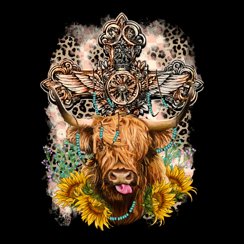 Western Heifer Cow With Crosses Heavy Core Tee by LillyAllenDesigns | Teevron