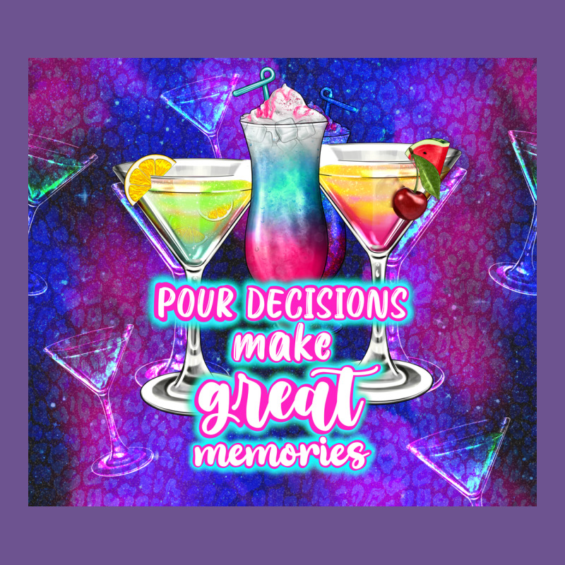 Pour Decisions Make Great Memories Vintage Tee by TumblerDesignByShophia | Teevron