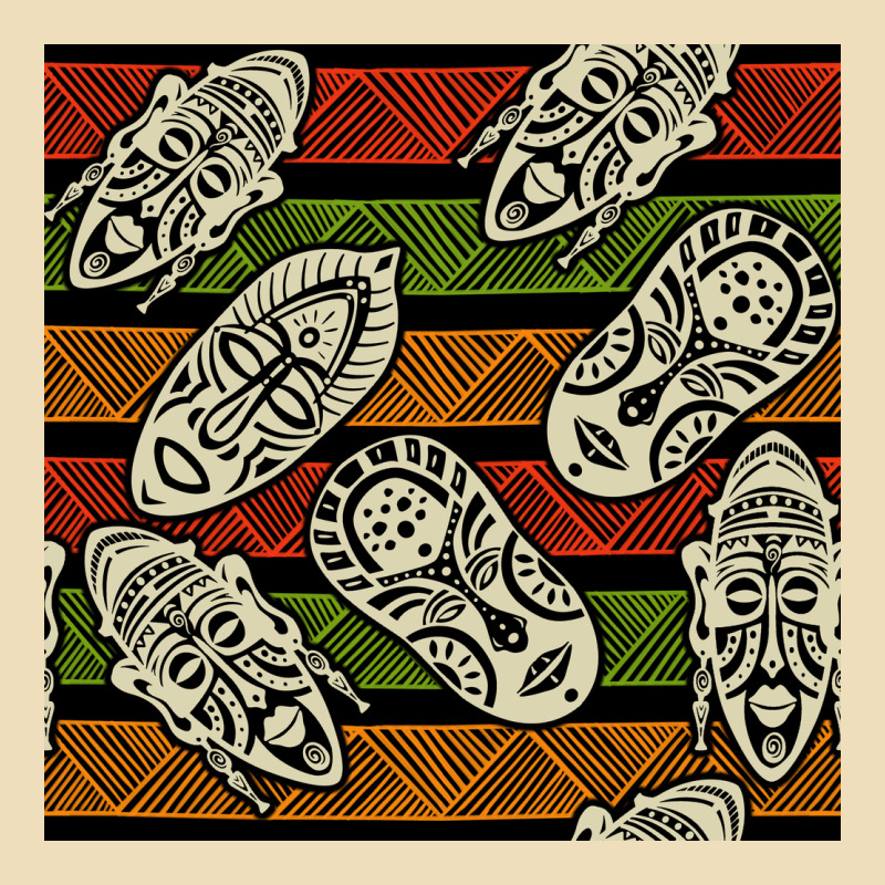African Mask Seamless Pattern Premium Hoodie by BundleAndBundleShop | Teevron