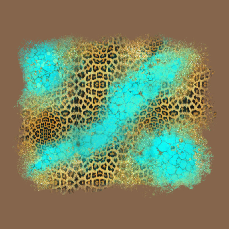Leopard Turquoise Background Premium Tee by Jasminsmagicworld | Teevron