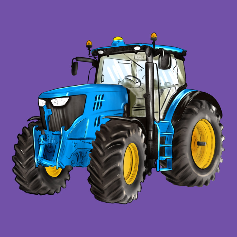 Western Farm Tractor Blue Premium Sweatshirt by Artiststas | Teevron