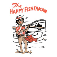 Vintage The Happy Fisherman 2022 Fishing Mens Kids Premium Tee | Teevron