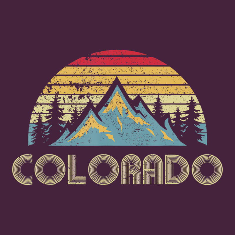 Colorado Retro Vintage Mountains Nature Hiking Long Sleeve Tee by minhPixels | Teevron
