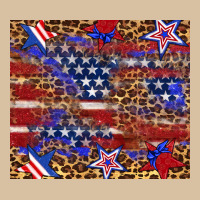 American Flag And Star Leopard Heavyweight Hoodie | Teevron