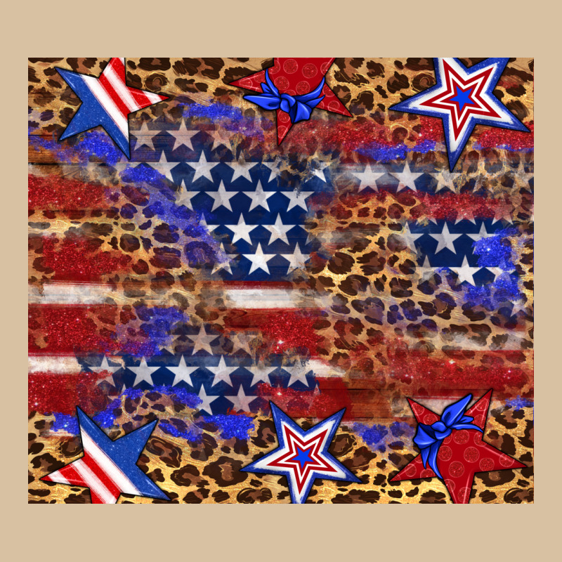 American Flag And Star Leopard Heavyweight Hoodie by Artiststas | Teevron