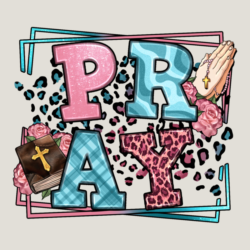 Pray Leopard Frame Heavy Core Tee by LillyAllenDesigns | Teevron