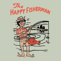 Vintage The Happy Fisherman 2022 Fishing Mens Kids Long Sleeve Tee | Teevron