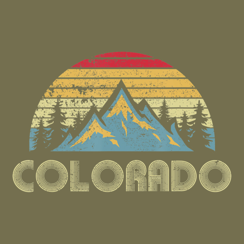 Colorado Retro Vintage Mountains Nature Hiking Vintage Hoodie by minhPixels | Teevron