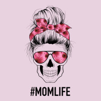 Pink Flower Mom Skull Ladies Tee | Teevron