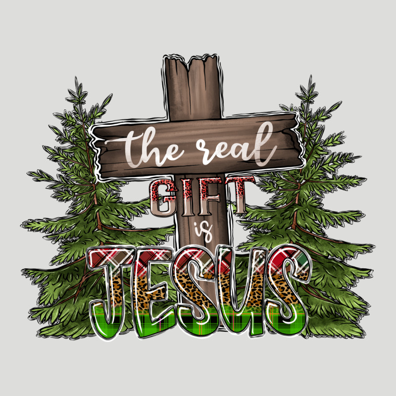 The Real Gift Is Jesus Zipper Hoodie by CowhideDigitalArt | Teevron