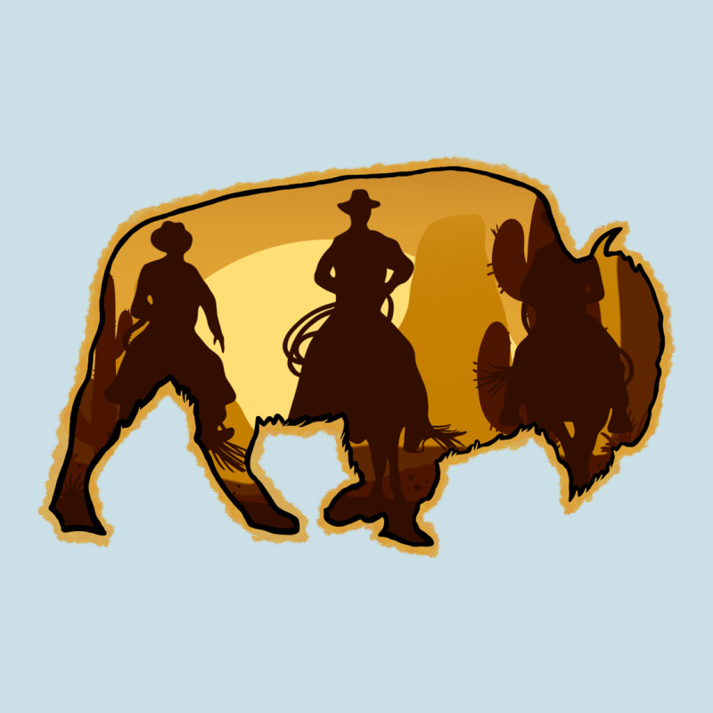 Bison Silhouette Cowboy Ladies Tee by Bettercallsaul | Teevron