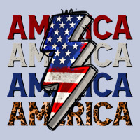America With Lightning Bold Long Sleeve Tee | Teevron