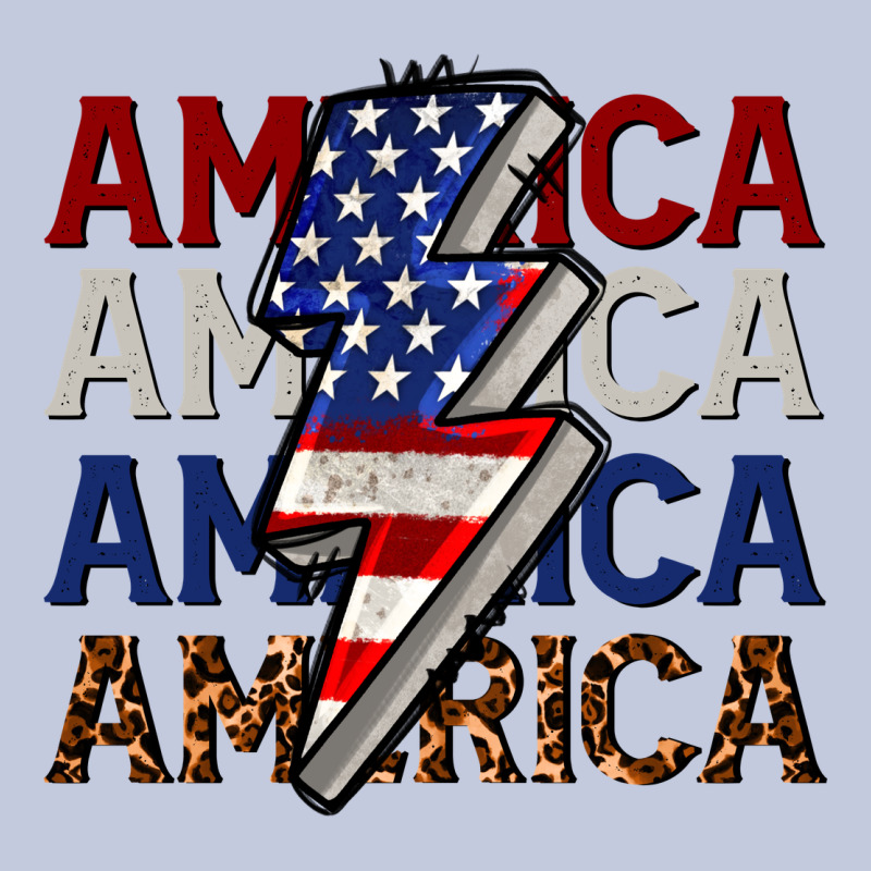 America With Lightning Bold Long Sleeve Tee by CowGirlArtShop | Teevron