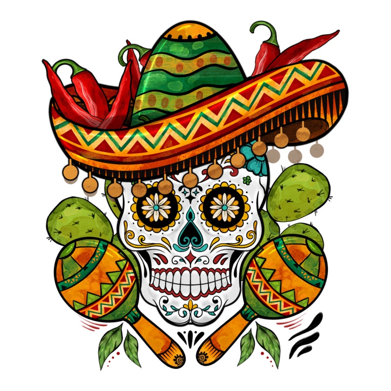 Sombrero Skull Premium Tee by BarkalooDesign | Teevron