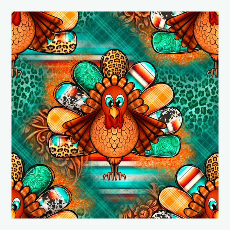 Thanksgiving  Turkey Seamless Pattern Premium Hoodie by BundleAndBundleShop | Teevron