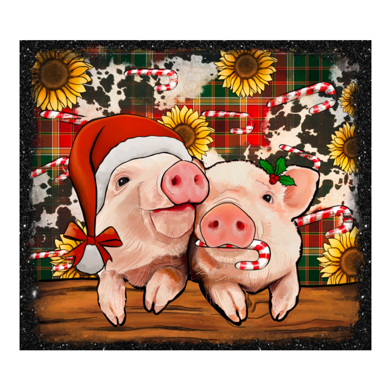 Christmas Pigs Tumbler Premium Tee by Jasminsmagicworld | Teevron