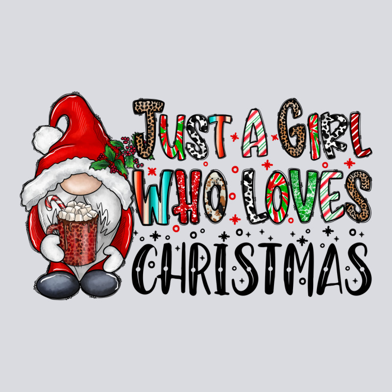 Just A Girk Who Loves Christmas Zipper Hoodie by CowhideDigitalArt | Teevron