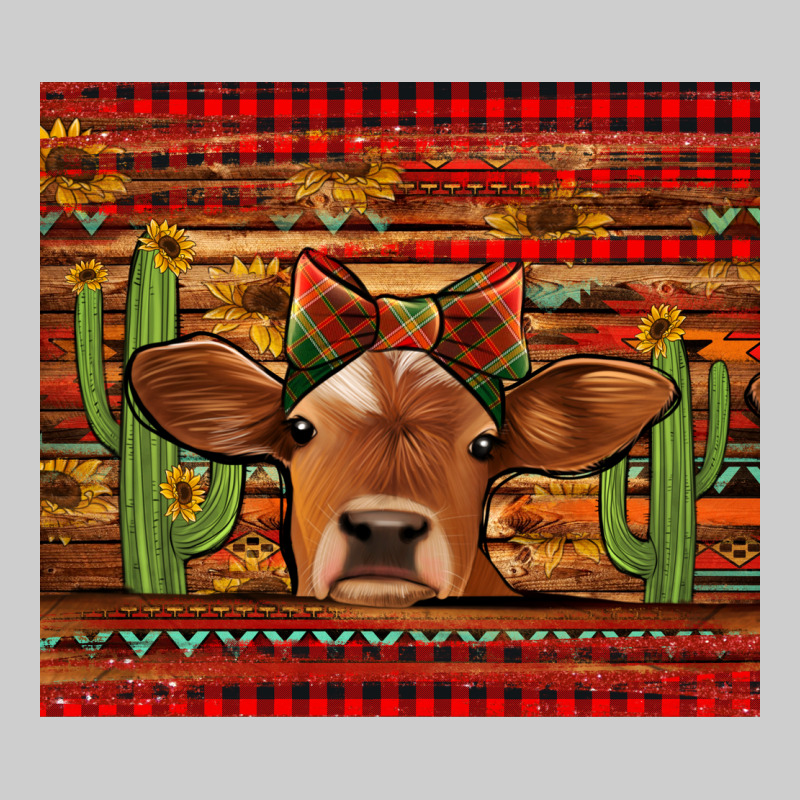 Western Christmas Cow Tumbler Premium Tee by Jasminsmagicworld | Teevron