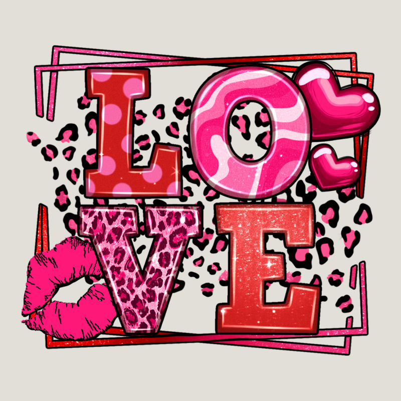 Love Valentine's Day Leopard Frame Heavy Core Tee by LillyAllenDesigns | Teevron