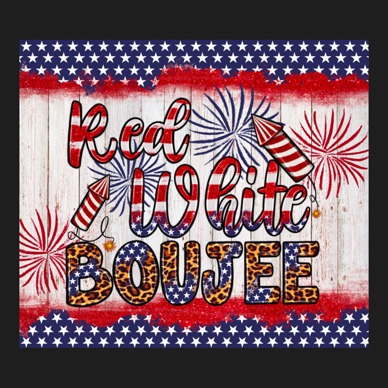 Red White Boujee Heavyweight Hoodie by Artiststas | Teevron