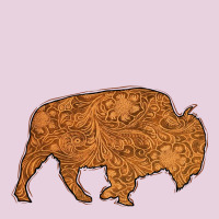 Western Vintage Bison Silhouette Ladies Tee | Teevron