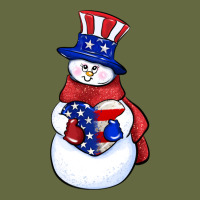Patriotic Snowman 4th Of July Long Sleeve Tee | Teevron