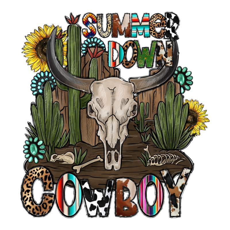 Summer Down Cowboy Zipper Hoodie by CowhideDigitalArt | Teevron