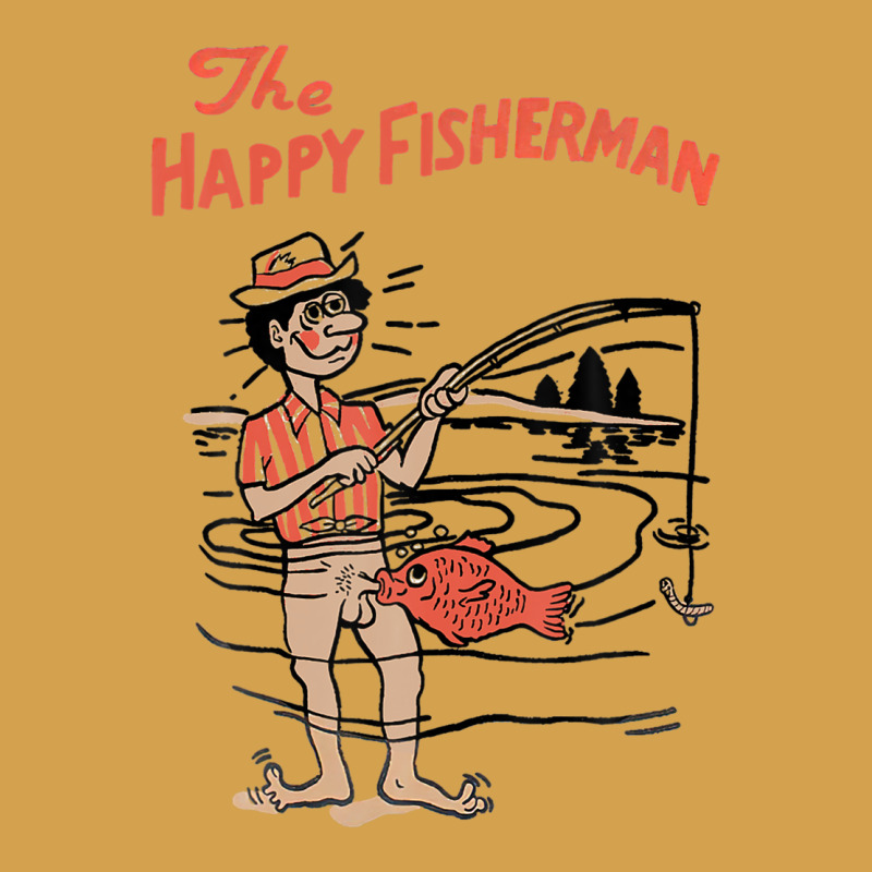 Vintage The Happy Fisherman 2022 Fishing Mens Kids Urban Hoodie by minhPixels | Teevron
