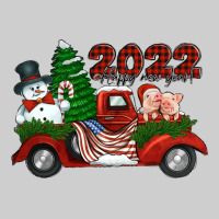 Happy New Year 2022 Christmas Truck With American Flag Premium Tee | Teevron