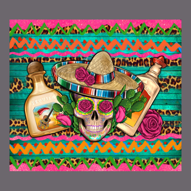 Mexican Tequila Skull Roses Cactus Sombrero Premium Sweatshirt by Artiststas | Teevron