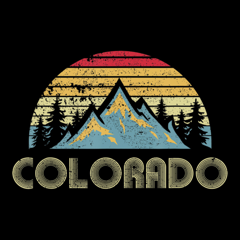 Colorado Retro Vintage Mountains Nature Hiking Ladies Tee by minhPixels | Teevron