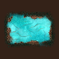 Gemstone Turquoise Leopard Background Heavy Core Tee | Teevron