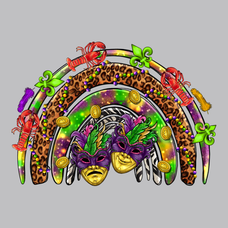 Mardi Gras Rainbow Long Sleeve Tee by HowdyJamesFarm | Teevron