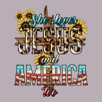 She Loves Jesus And America Too Sunflower Vintage Tee | Teevron