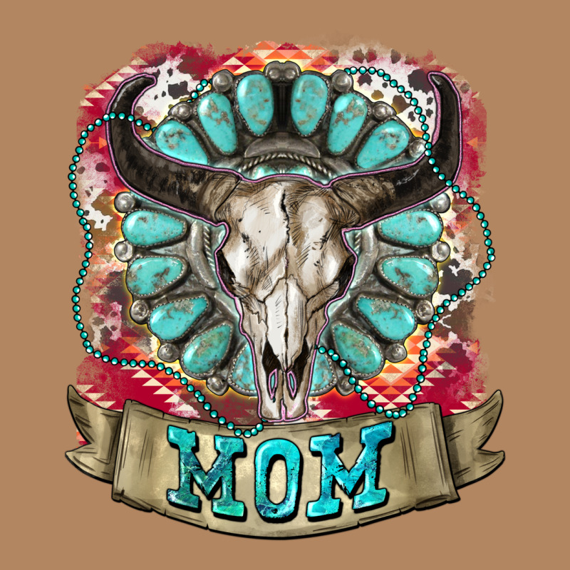 Mom Bull Skull Mother's Day Long Sleeve Tee by CowGirlArtShop | Teevron