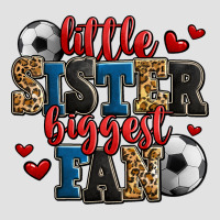 Little Sister Biggest Fan Soccer Premium Hoodie | Teevron