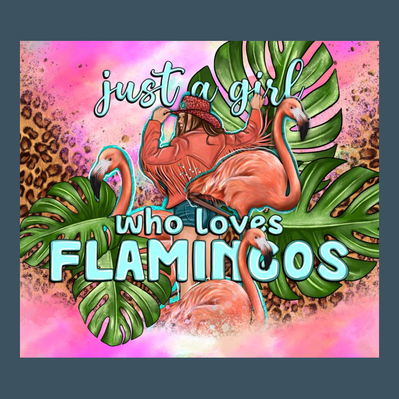 Just A Girl Who Loves Flamingo Urban Heavy Tee by TumblerDesignByShophia | Teevron