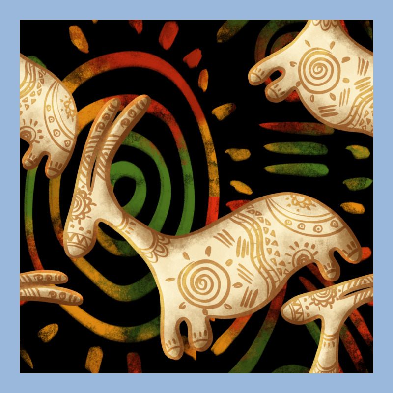 African Ethnic Animal Seamless Pattern Premium Hoodie by BundleAndBundleShop | Teevron