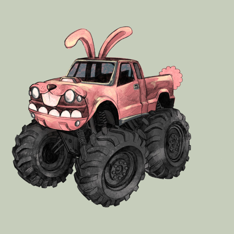 Easter Monster Truck Easter Day Long Sleeve Tee by HowdyJamesFarm | Teevron