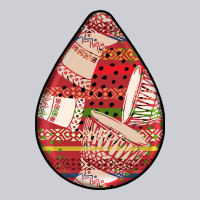 African Fabric Pattern Teardrop Earrings 3 Heavyweight Sweatshirt | Teevron