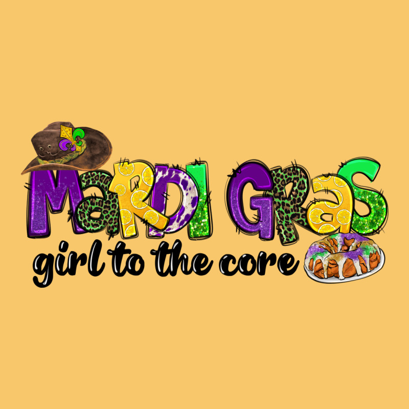 Mardi Gras Girl To The Core Vintage Hoodie by CowGirlArtShop | Teevron