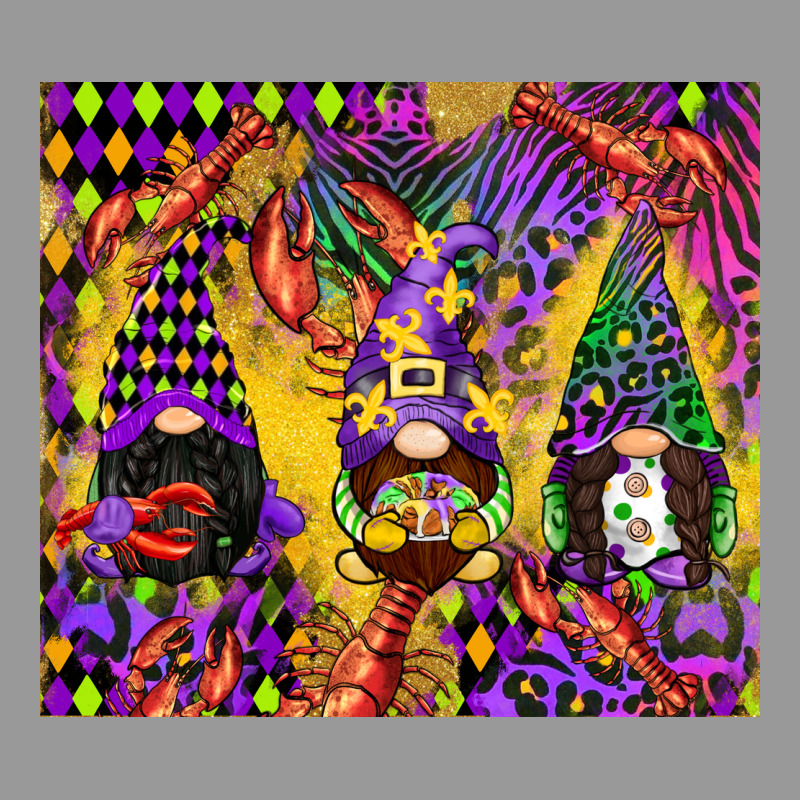 Mardi Gras Gnome Vintage Hoodie by CowGirlArtShop | Teevron