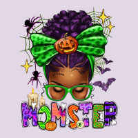 Halloween Afro Messy Bun Momster Classic Tee | Teevron