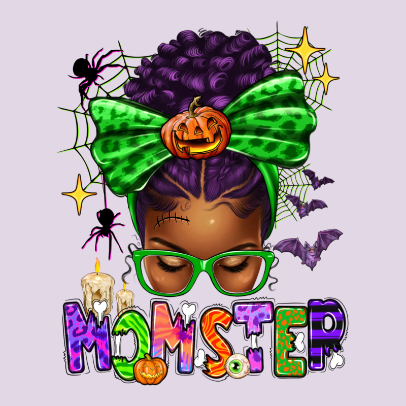 Halloween Afro Messy Bun Momster Classic Tee by texasbilliewilder | Teevron