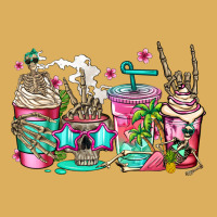 Skeleton Summer Coffee Cups Premium Hoodie | Teevron