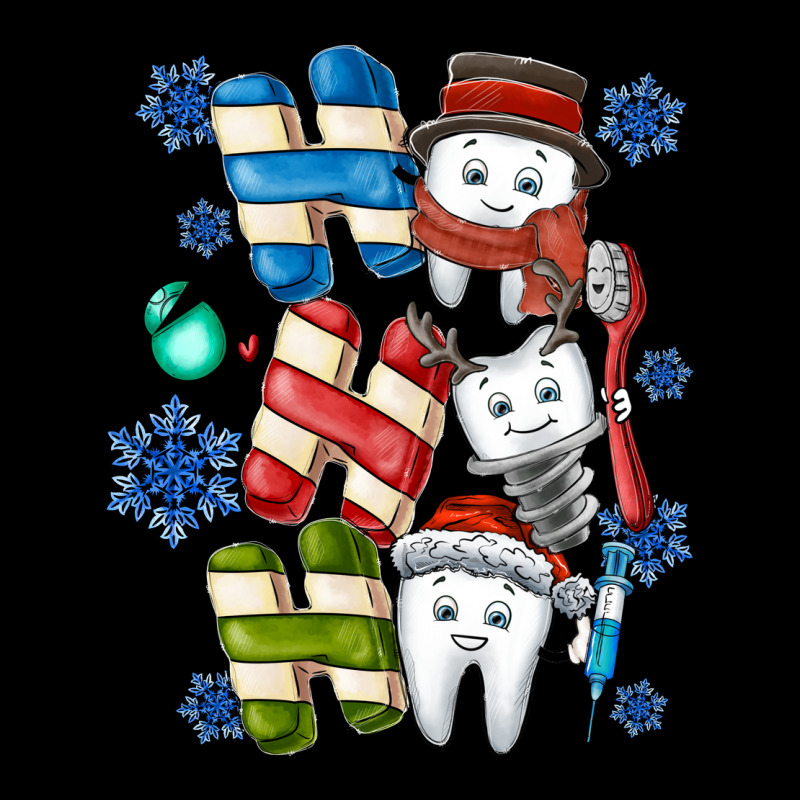 Ho Ho Ho Teeth Zipper Hoodie by CowhideDigitalArt | Teevron