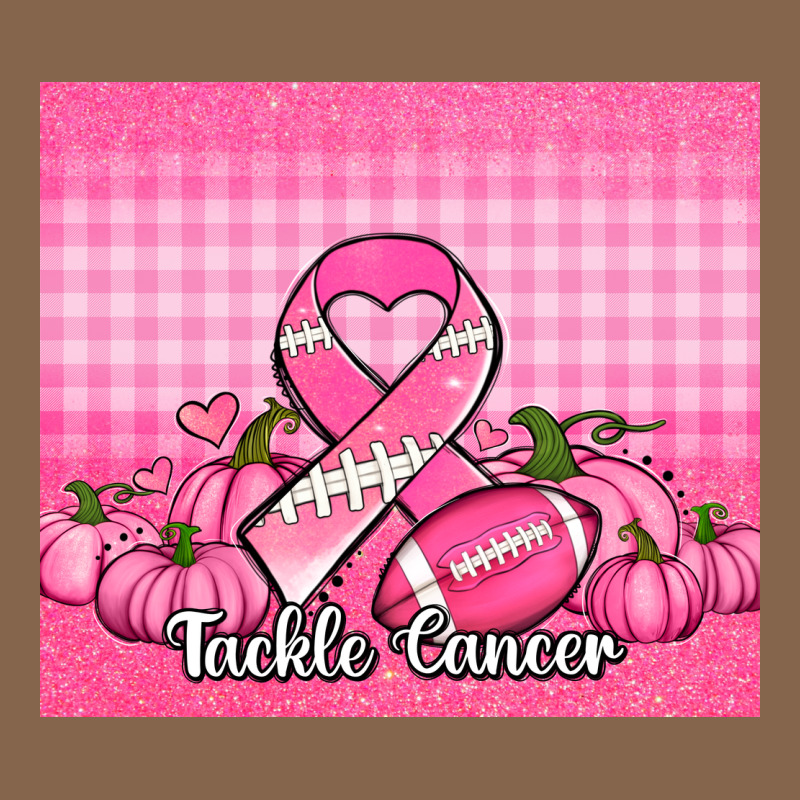 Tackle Cancer Pumpkins Football And Ribbon Premium Tee by Jasminsmagicworld | Teevron