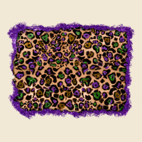 Mardi Gras Leopard Background Ladies Tee | Teevron