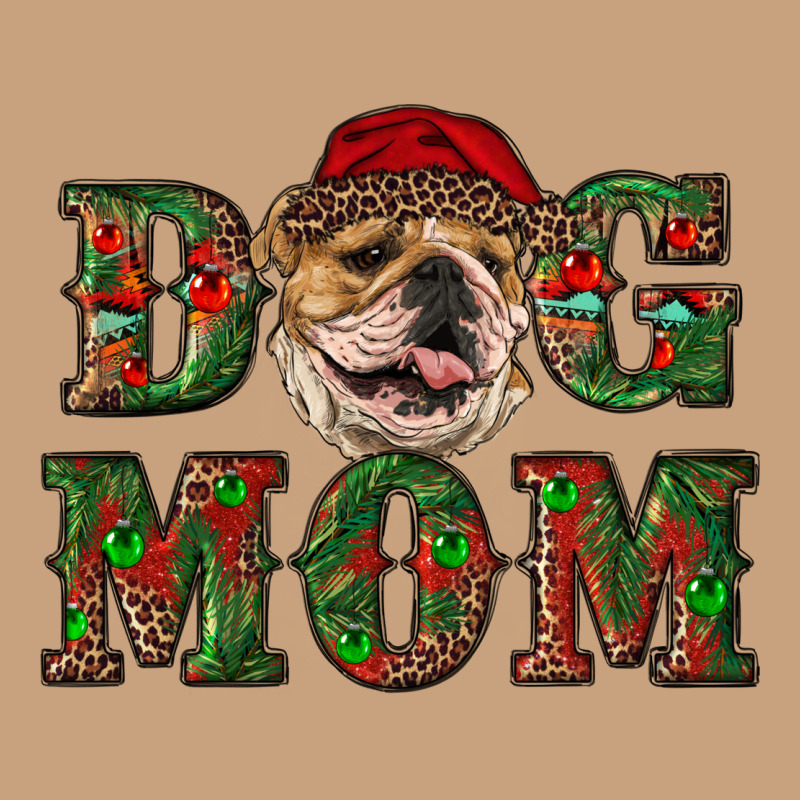 Christmas English Bulldog Mom Vintage Tee by RanaPortraitStore | Teevron